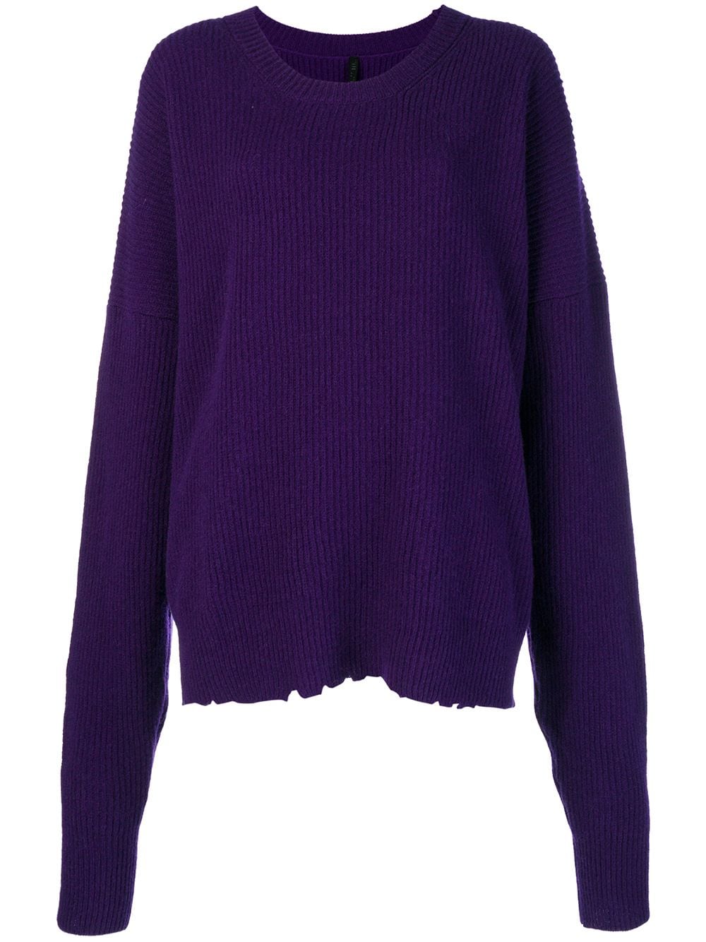 UNRAVEL PROJECT Oversized Distressed crew-neck Sweater - Farfetch