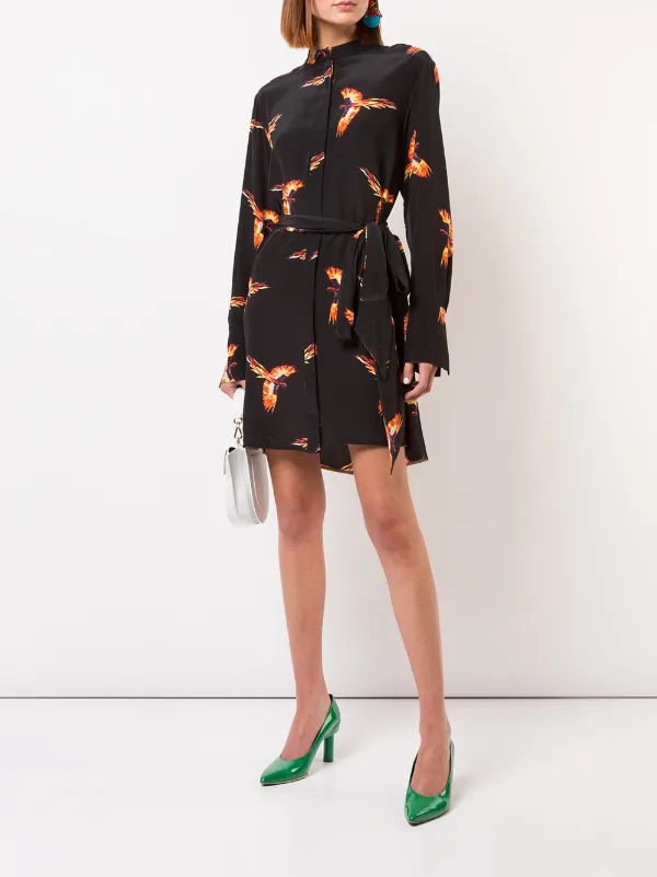 dvf bird dress