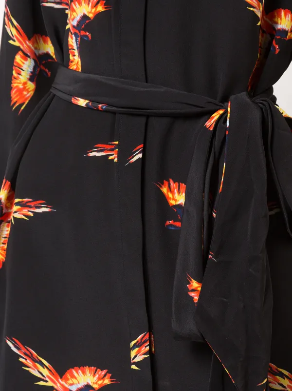 dvf bird dress