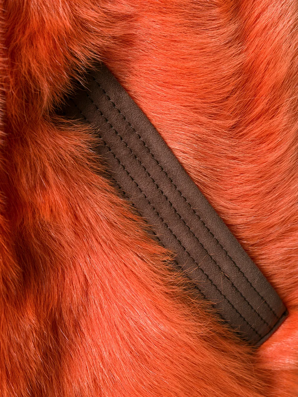 Alberta Ferretti mouwloze gilet met riem Oranje