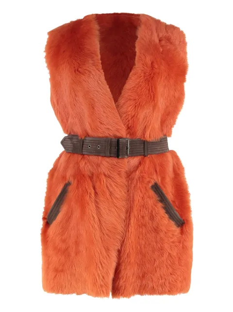 Alberta Ferretti sleeveless belted gilet