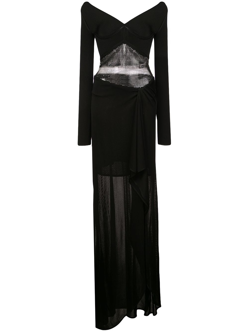 Roberto Cavalli long evening dress - Black