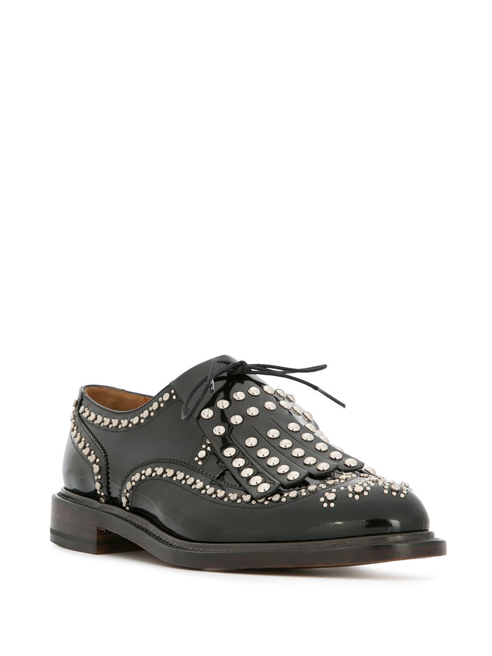 фото Clergerie studded lace-up shoes