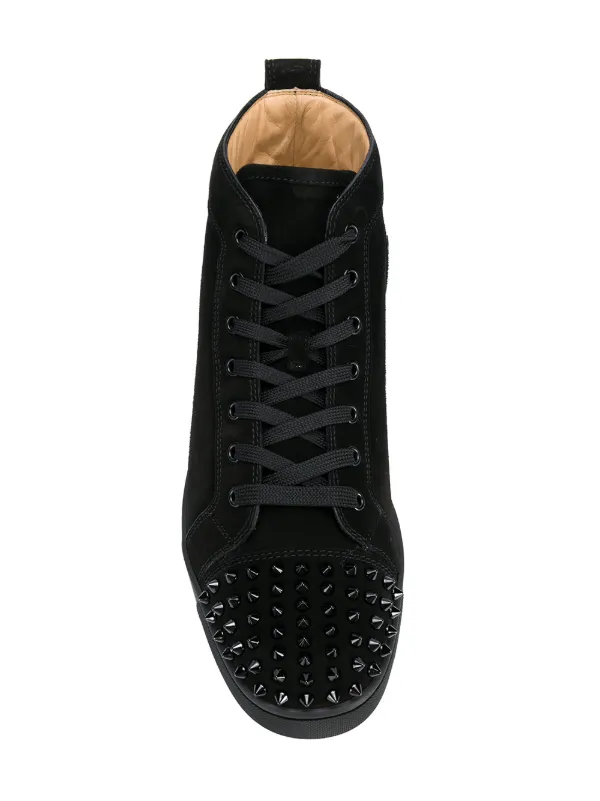 Christian Louboutin Baskets Montantes Louis Noir FARFETCH CM