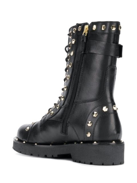 Twin-Set Studded Biker Boots | Farfetch.com