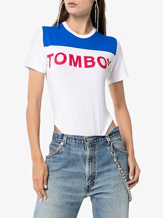 Tomboy Babe jersey stretch body suit展示图