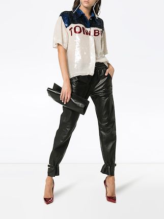 Tomboy sequinned button-down shirt展示图