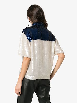 Tomboy sequinned button-down shirt展示图