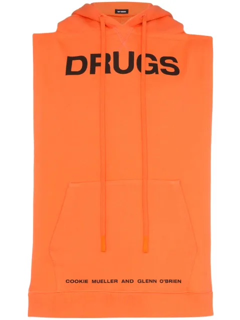 raf simons drugs moletom com capuz