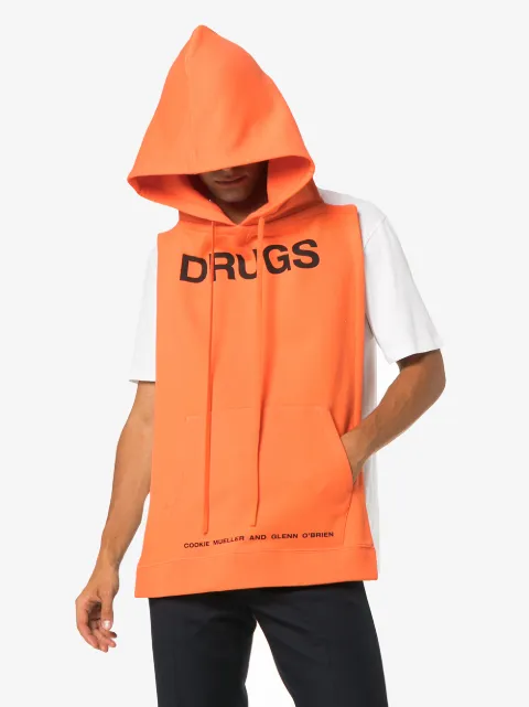 raf simons drugs moletom com capuz