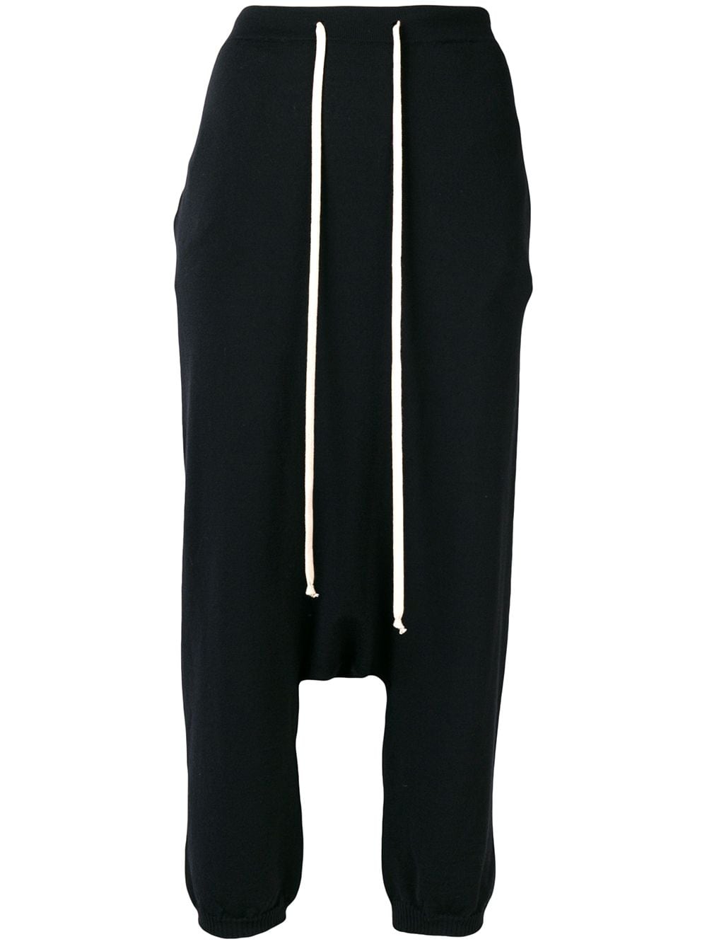 rick owens drop crotch joggers