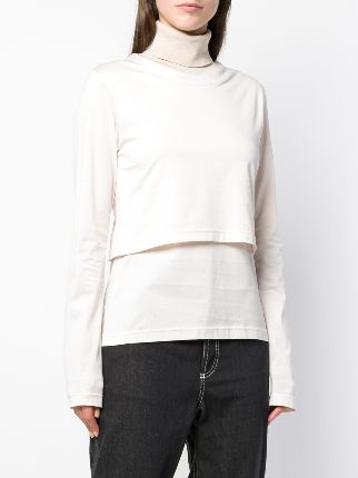 roll-neck layered sweater展示图