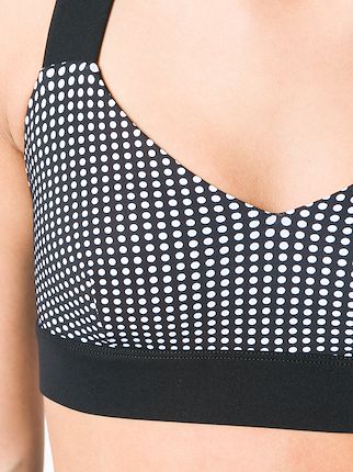 polka dot print cropped top展示图