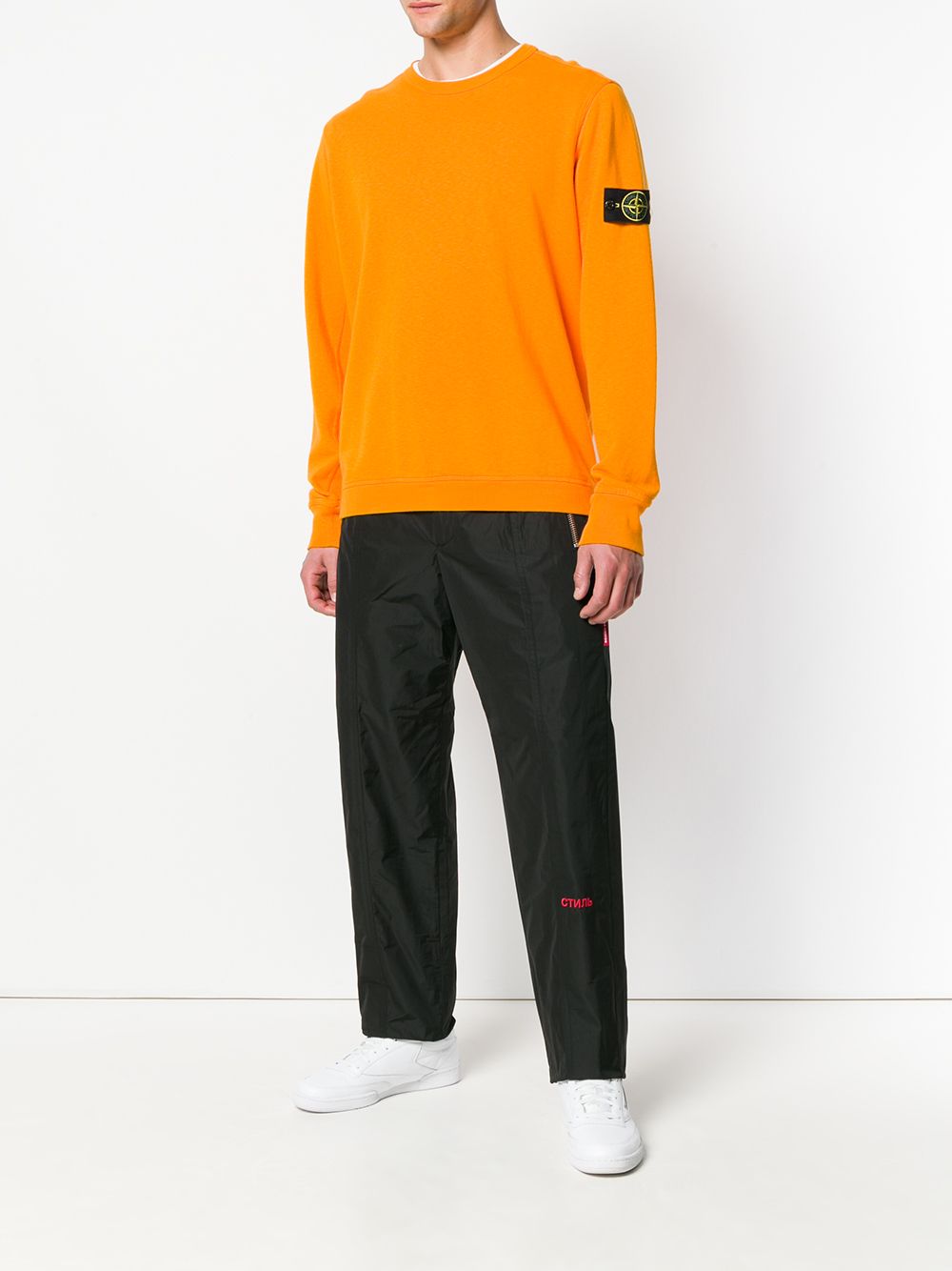 фото Heron Preston logo tag straight-leg trousers