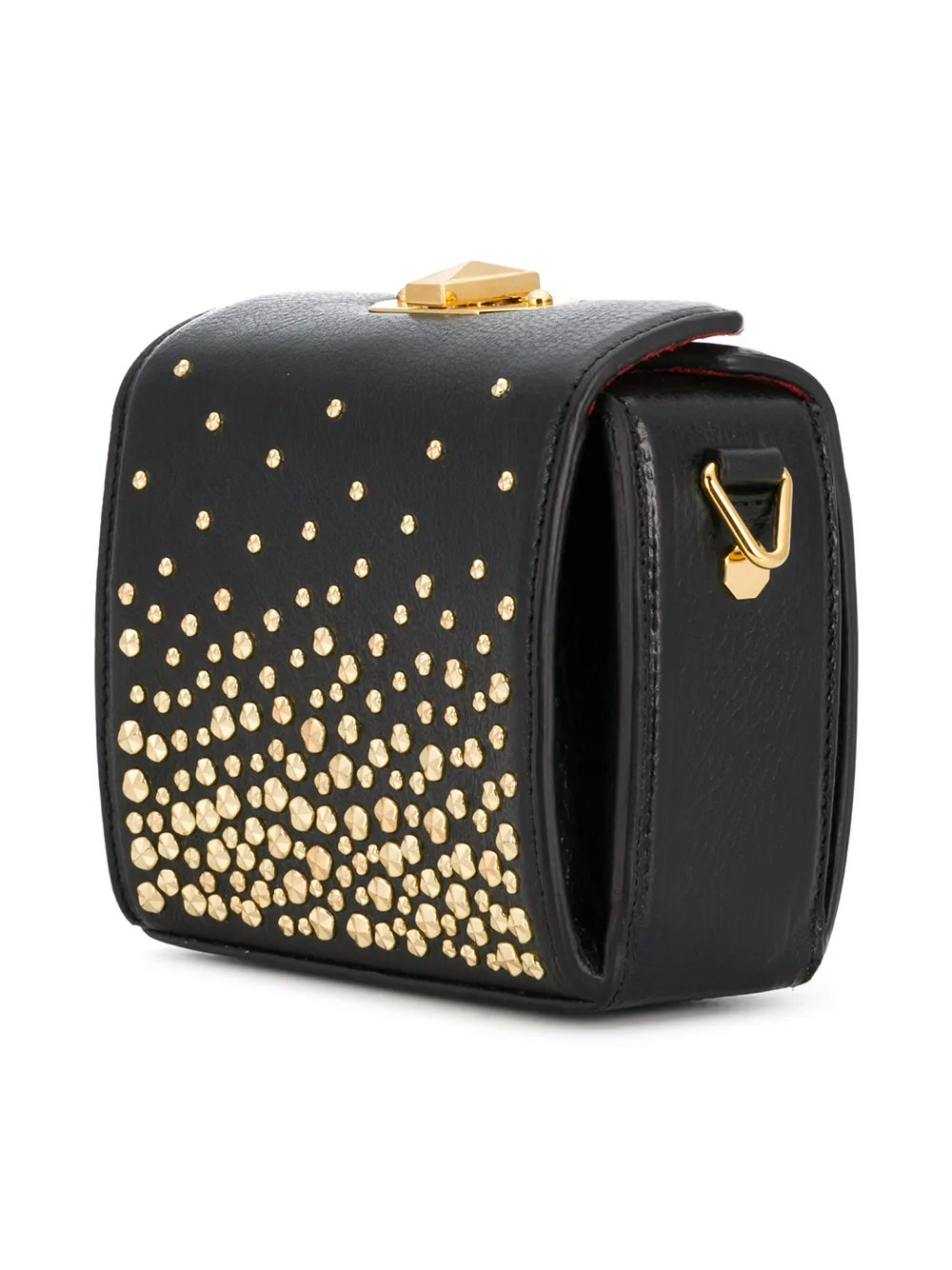 alexander mcqueen 迷你铆钉box单肩包 - 奢侈品全球购76 farfetch