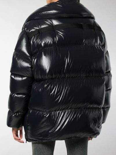 calvin klein patent puffer jacket