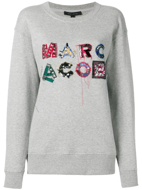 marc jacobs embroidered logo sweatshirt