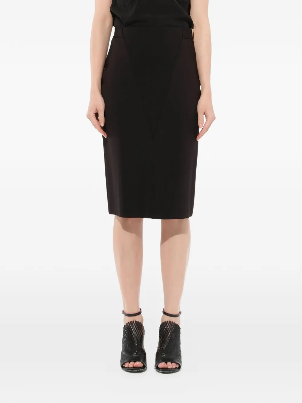 Givenchy Midirock mit schmalem Schnitt - Schwarz