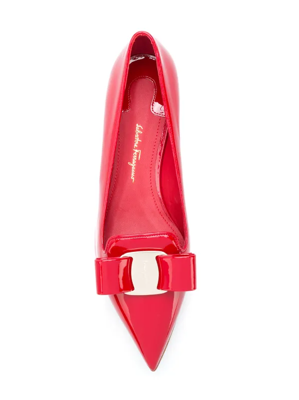 ferragamo pointed toe flats