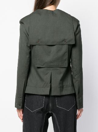 rear flap tailored jacket展示图