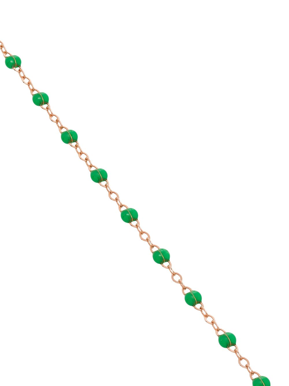 фото Gigi Clozeau 18k rose gold green beaded bracelet