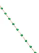 Gigi Clozeau 18k rose gold green beaded bracelet