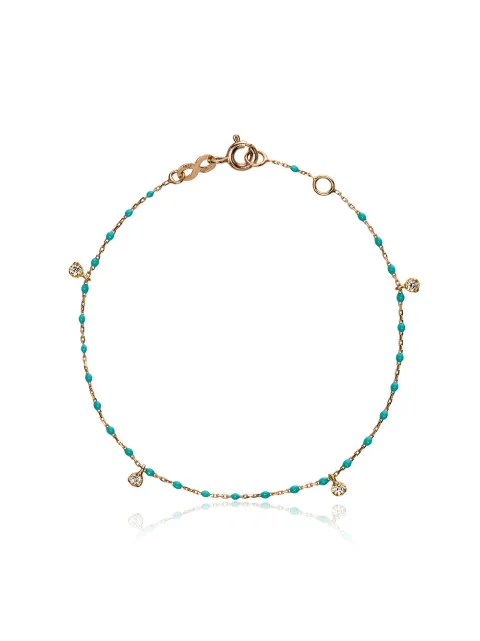 Gigi Clozeau 18k rose gold turquoise diamond bracelet