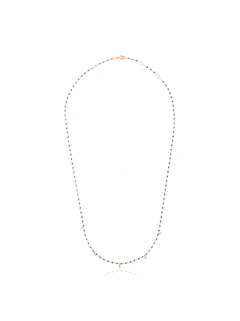 Gigi Clozeau 18kt yellow gold beaded diamond necklace