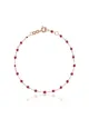 Afbeelding 1 van Gigi Clozeau red RG bead rose gold bracelet