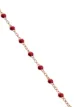 Gigi Clozeau red RG bead rose gold bracelet