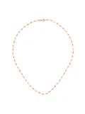 Gigi Clozeau 18kt yellow gold orange beaded necklace