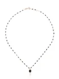 Gigi Clozeau 18k rose gold black beaded diamond necklace