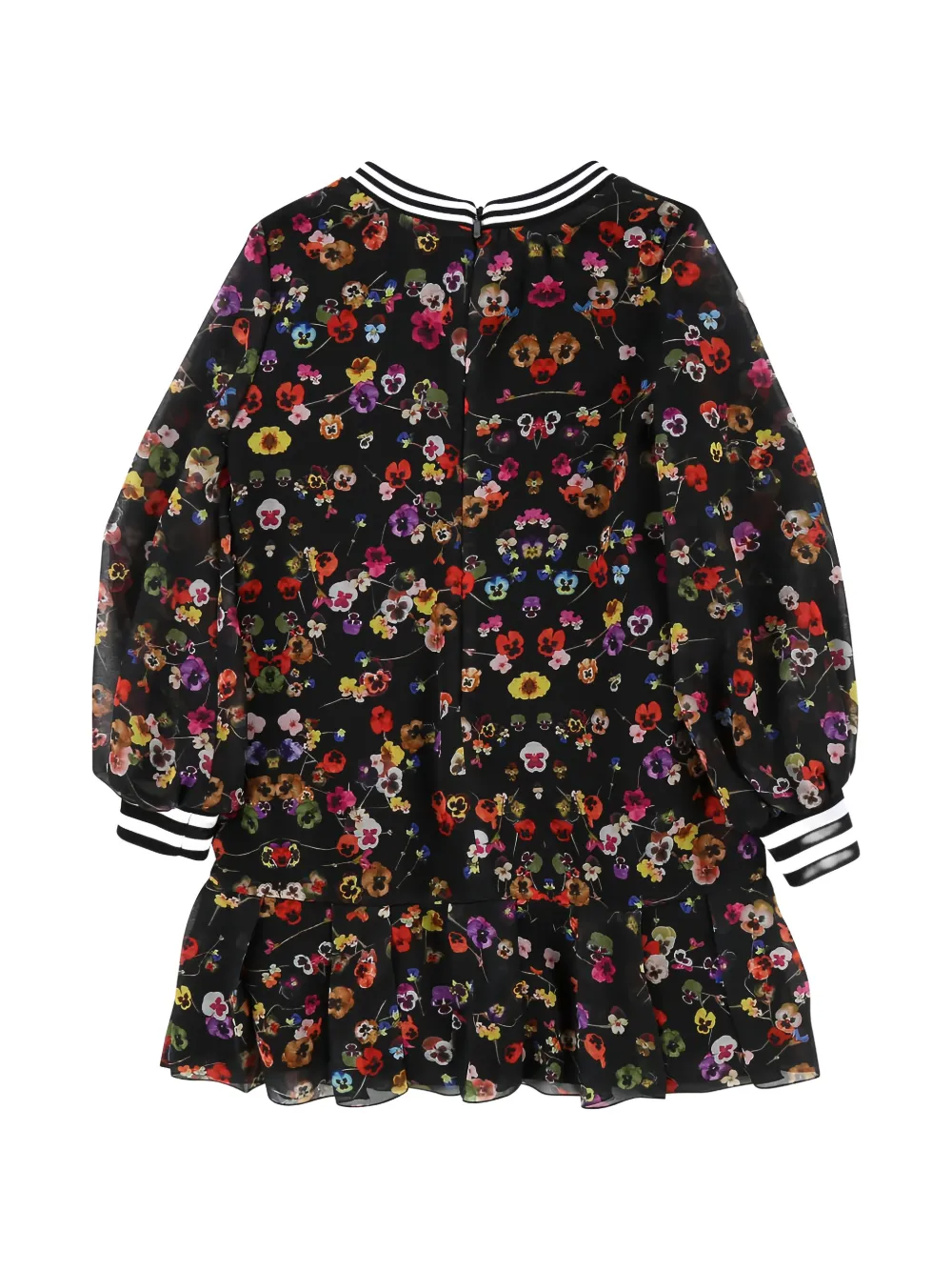  Givenchy Kids Kleid Mit Rüschen   Schwarz 