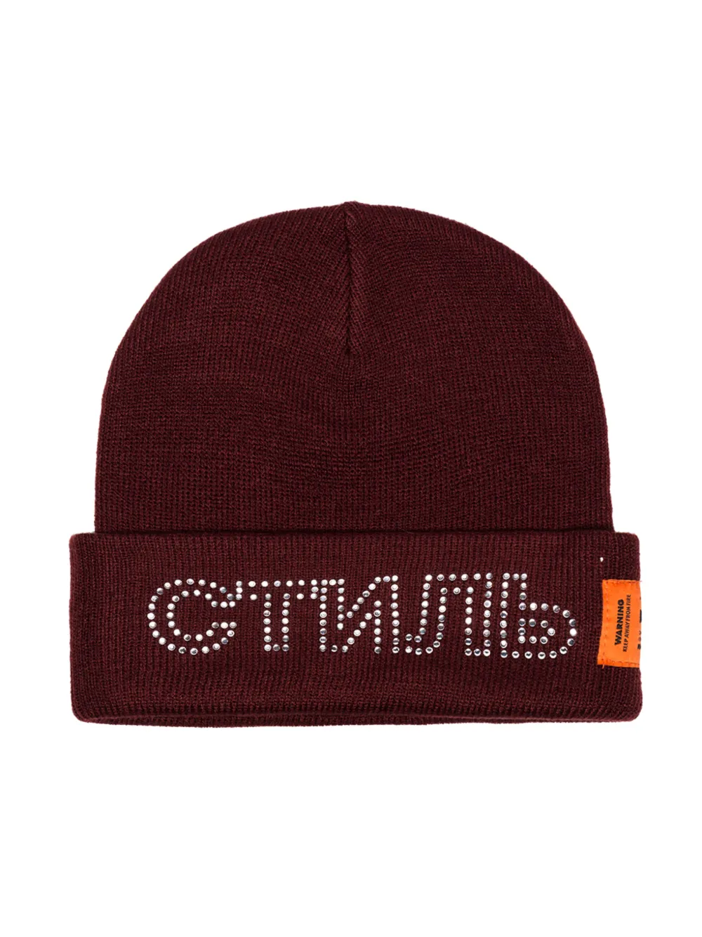  Heron Preston Heron Preston X Carhartt Beanie Mit Logo   Rot 