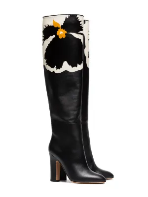 valentino floral boots