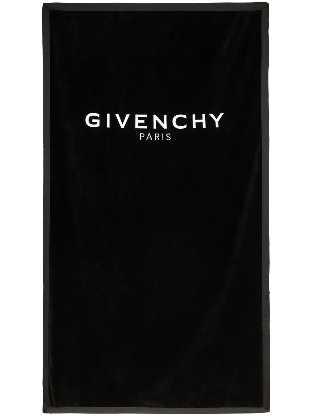 Shop black Givenchy black logo towel 