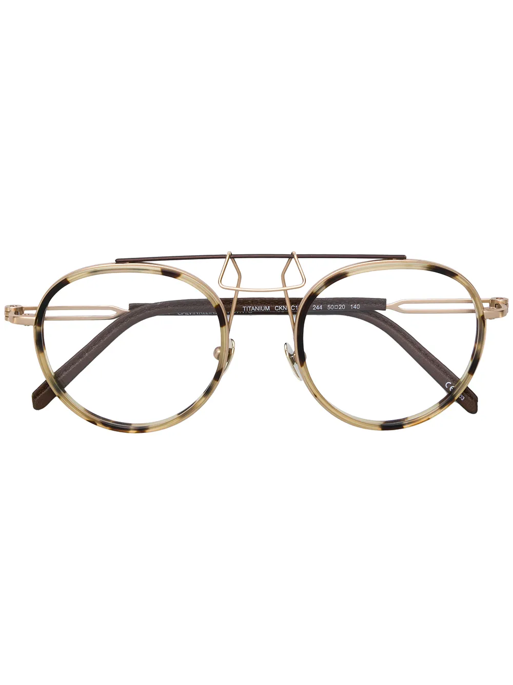 Calvin Klein Round Frame Glasses Farfetch