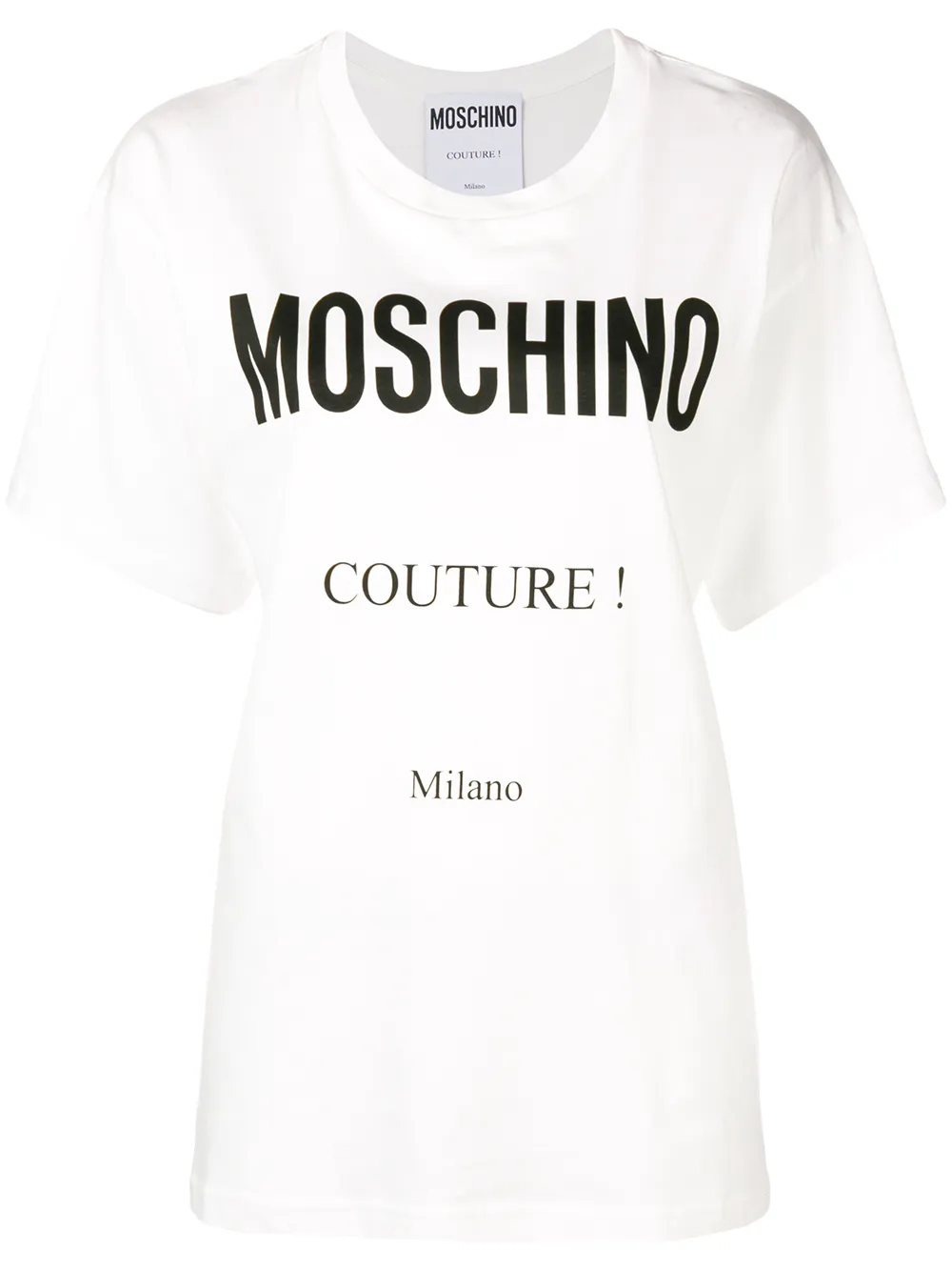 

Moschino printed logo T-shirt - White
