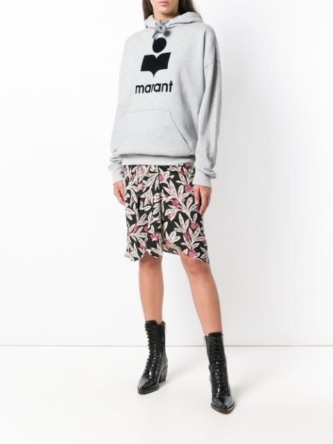 Shop Isabel Marant Étoile Mansel Hoodie In Grey