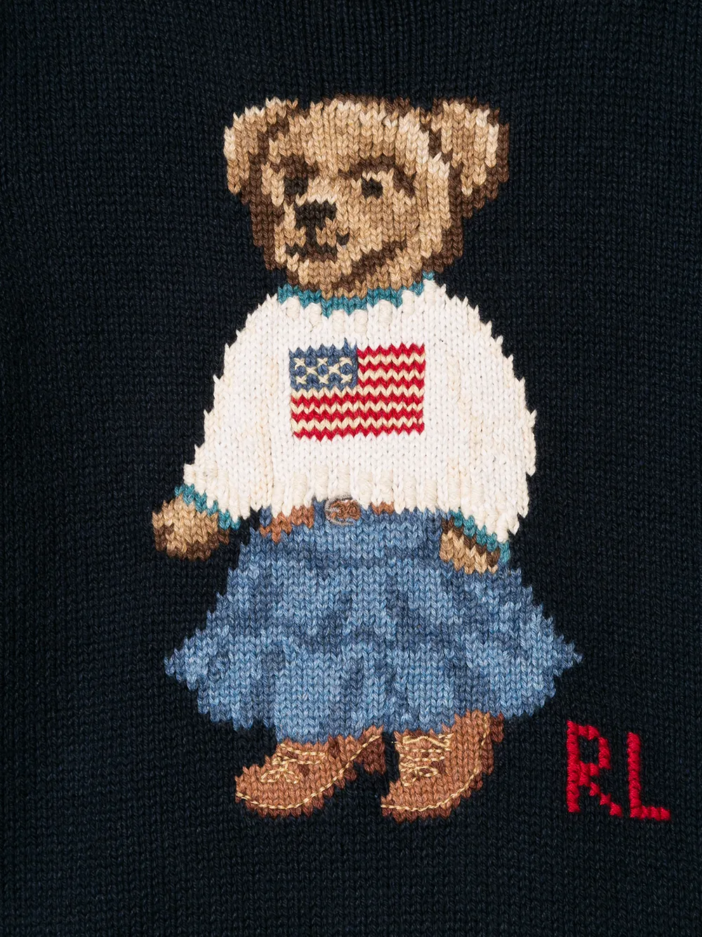 POLO RALPH LAUREN KIDS bear knitted trui Blauw