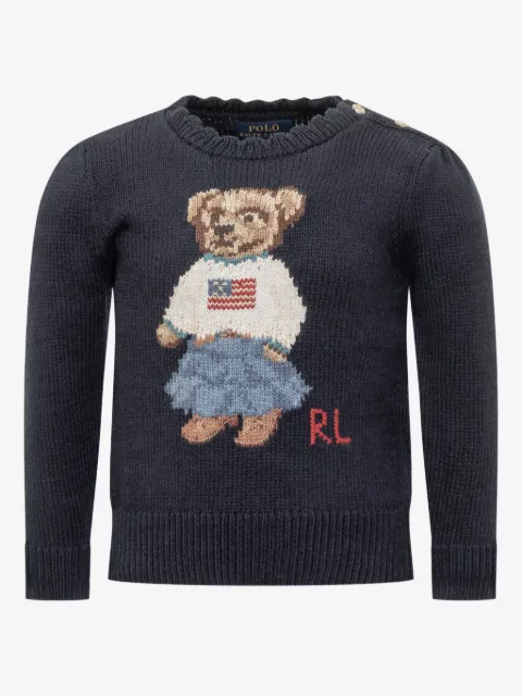POLO RALPH LAUREN KIDS bear knitted sweater