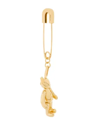 Designer Earrings For Men Farfetch Ambush Teddy Safety Pin Earring