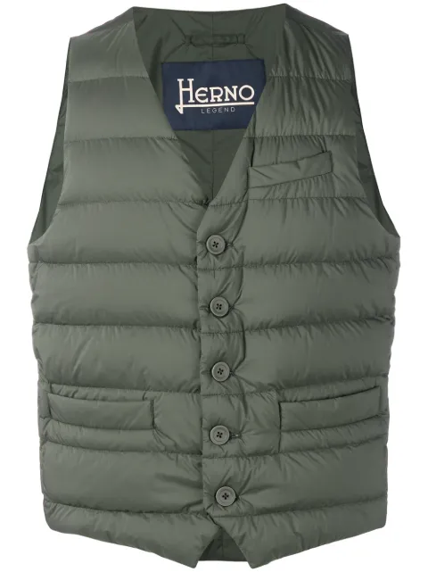 Herno padded fitted gilet