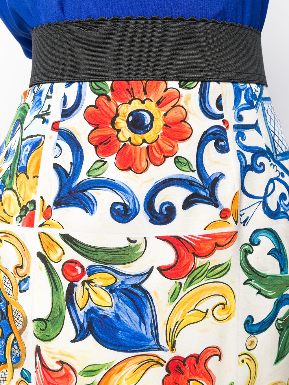 фото Dolce & gabbana majolica print pencil skirt