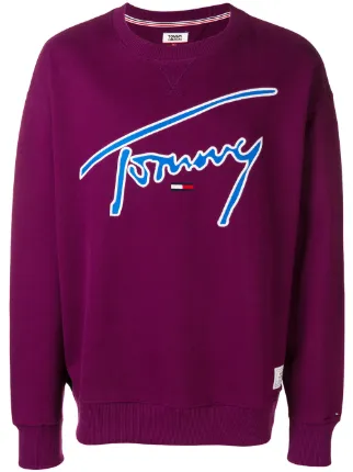 tommy jeans sweatshirt purple