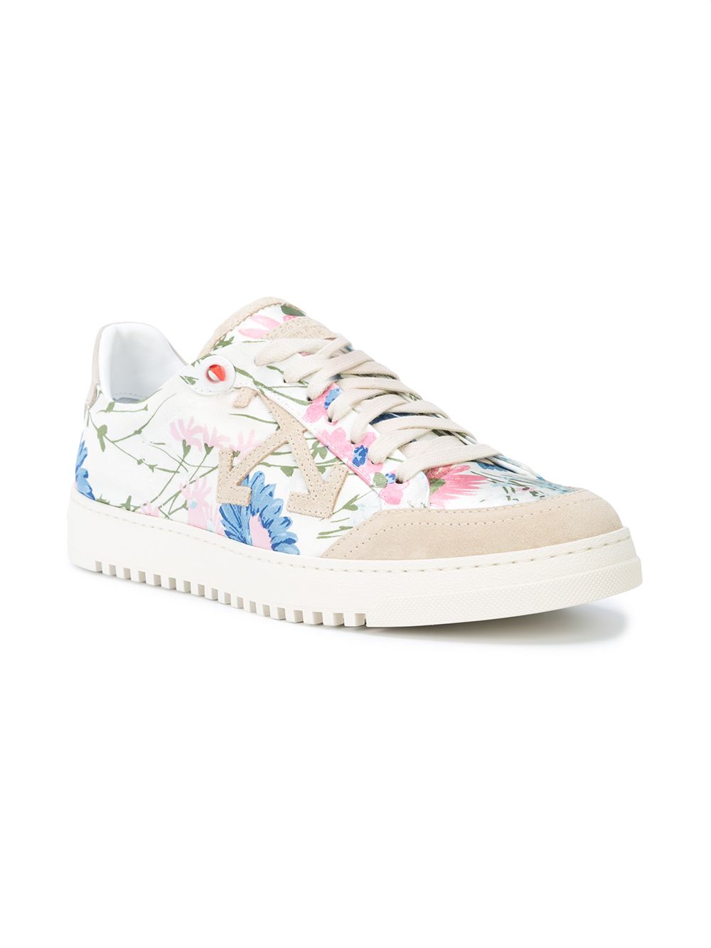 white floral sneakers