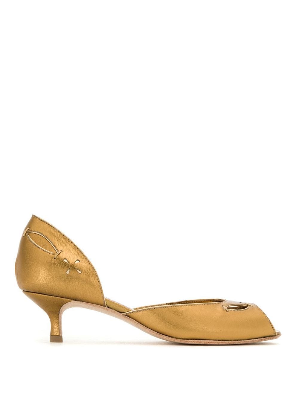 фото Sarah Chofakian leather pumps