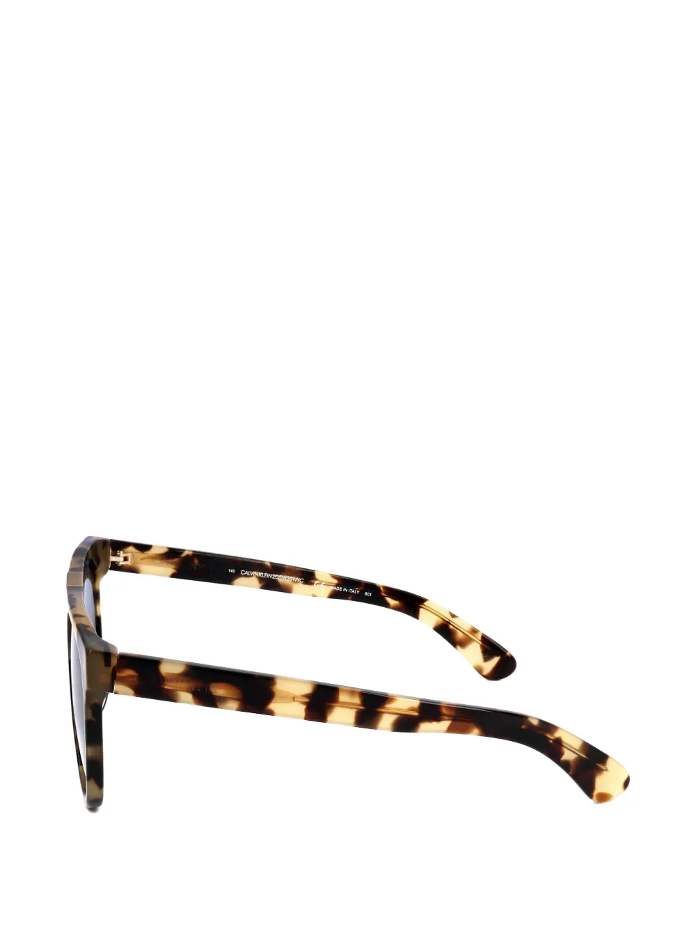 Calvin Klein Round-frame Sunglasses in Brown, view 3