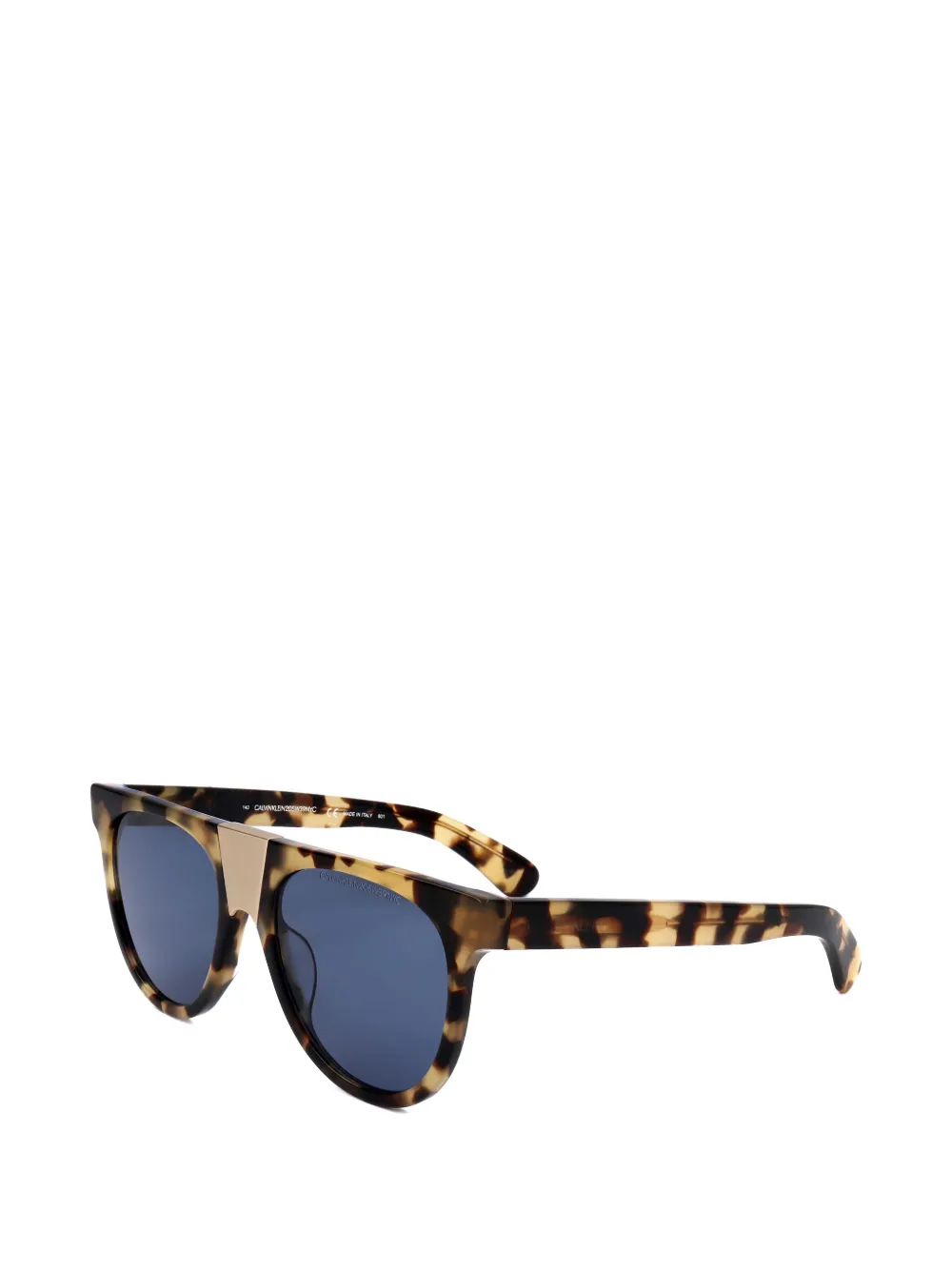 Calvin Klein Round-frame Sunglasses in Brown, view 2