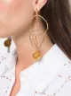 SONIA RYKIEL asymmetric coin earrings